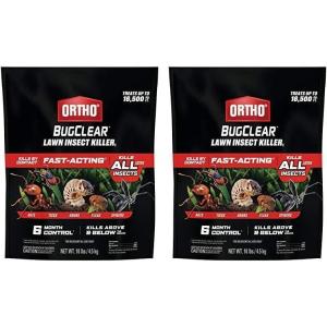 imageOrtho BugClear Lawn Insect Killer1 Kills Ants Spiders Ticks Fleas Armyworms and Grubs Treats up to 16500 sq ft 10 lbPack of 2