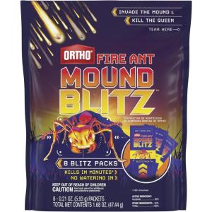 imageOrtho Fire Ant Mound Blitz Fire Ant Killer For Lawns and Around Ornamental Plants 8 PreMeasured Packs21 oz