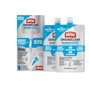 imageOrtho GroundClear Weed ampamp Grass Killer Super Concentrate1 Refill Pouch 2 x 5 fl oz Pouches5 fl oz