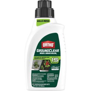 imageOrtho GroundClear Weed and Grass Killer with Comfort Wand Kills Dandelions Chickweed Crabgrass Moss and More in Patios and Landscapes OMRI Listed 1 galConcentrate