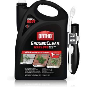 imageOrtho GroundClear Year Long Vegetation Killer1 Concentrate Kills Weeds and Grasses Prevents Unwanted Weeds and Grasses for up to 1 Year 2 gal133 gal