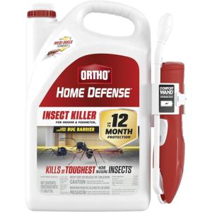 imageOrtho Home Defense Insect Killer for Indoor ampamp Perimeter2 With Comfort Wand Kills Ants Cockroaches Spiders Fleas ampamp Ticks Odor Free 11 gal Pack of 41 Pack