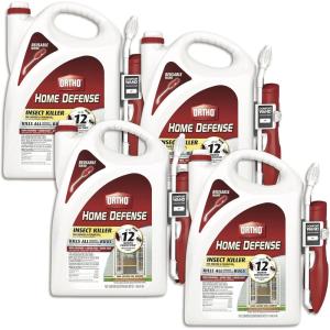 imageOrtho Home Defense Insect Killer for Indoor ampamp Perimeter2 With Comfort Wand Kills Ants Cockroaches Spiders Fleas ampamp Ticks Odor Free 11 gal Pack of 44 Pack